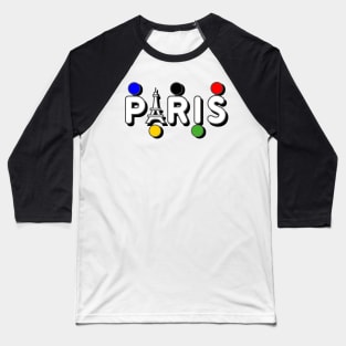 Paris color Olympic Baseball T-Shirt